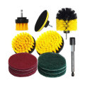 12Pcs Electric Drill Cleaning Brush With Sponge And Extend Attachment Tile Grout Power Scrubber Tub