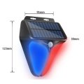 Solar Warning Light Waterproof Solar Alarm Light Alarm Human Body Induction Infrared Sound and Light