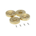 4PCS Brass Wheel Hex Adapter for Axial SCX24 90081 RC Car Vehicles Model Parts