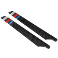 1 Pair Carbon Fiber Main Blade for OMPHOBBY M2 V2 EXP RC Helicopter