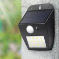 Solar Powered 12 LED PIR Motion Sensor Wall Light Ourdoor Waterproof Garden Courtyard Security Lamp