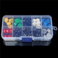5 x 50pcs Tactile Push Button Switch Momentary Tact & Cap Assorted Kit 12x12x7.3mm Key Caps