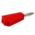 P3002 100Pcs Red 4mm Stackable Nickel Plated Speaker Multimeter Banana Plug Connector Test Probe Bin