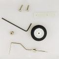 A Set 25-40 Class Tail Wheels Three-Points 2mm Aluminum Landing Gear Kit for RC Plane Fixed Wing