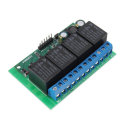 IO25D04 4CH DC 6V-24V Flip-Flop Latch Relay Module Bistable Self-locking Electronic Switch Low Pulse