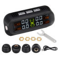 TY-1 Tire Pressure Monitor System Real-time Tester LCD Screen with 4 External Sensors Auto Power On