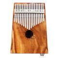Muspor 17 Key Acacia Wooden EQ Kalimba Africa Finger Thumb Piano With Built-in Pickup w/ 6.35mm End-