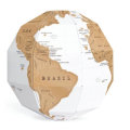 3D DIY Scratch Globe Stereo Assembly Scratch Globe Tellurion Set World Map Travel Geography Teaching