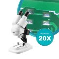 AOMEKIE 20X Binocular Stereo Microscope Top LED HD Image PCB Solder Phone Repair Specimen Mineral Wa
