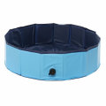 80x20cm Folding Paddling Pool PVC Pet Bathtub Dogs Cats Puppy Shower Swimming Pool House