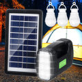 Portable Solar Generator System Emergency Light Outdoor Camping 3PCS Light Bulb