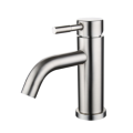Stainless Steel Bathroom Basin Faucet Single Handle Single Hole Hot And Cold Mixer Taps With Hoses L