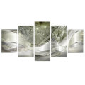 5pcs Hanging Painting Light Green Canvas Wall Art Print Painting home decor abstract Wall Art Pictur
