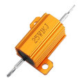 3pcs RX24 25W 1KR 1KRJ Metal Aluminum Case High Power Resistor Golden Metal Shell Case Heatsink Resi