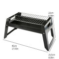 17.55x8.58x8.39in Folding BBQ Grill Stove Stainless Barbecue Charcoal Grill Outdoor Camping BBQ Pati