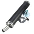 Exhaust Muffler Silencer Pipe Motorcycle Racing 6x28cm Universal For Street Scooter