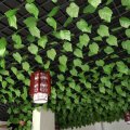 12Pcs/Pack Artificial Greenery Vine Artificial Ivy Leaves Hanging for Home Bathroom Garden Wedding P