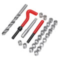 25pcs M12 Thread Repair Tool Kit for Restoring Damaged Threads Spanner Wrench Twist Drill Bit Kit