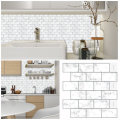 30.5x30.5cm Sticker Kitchen Wall Decal Removable PU Epoxy Faux Brick Waterproof Wall Sticker for Hom