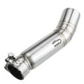 Motorcycle Exhaust Middle Pipe Link Pipe For Honda CBR500 CB500X CB500F 13-19