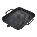 BBQ Grill Pan Non-stick Cooking Grill Pan Iron Steak Frying Pan Camping Picnic Cookware