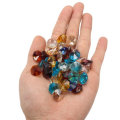 100Pcs 14mm Crystal Glass Octagon Loose Beads Multicolour Chandelier Home DIY Decor Handmade Craft