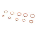 200pcs  M5-M14 Copper Washer Gasket Set Flat Ring Seal Assortment Kit With Box