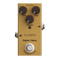 NAOMI Guitar Effect Pedal 25ms-600ms Delay DC 9V Adapter #NEP-08 True Bypass Mini Effect Pedal