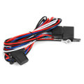 12V Car Universal Fog Light Wiring Kit Round Switch With Red LED Lamp