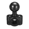 Mini Rail Base with 1" Ball For Motorcycle 0.35" to 0.61" Diameter Handlebar Mount