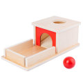 Montessori Object Permanence Box Wooden Permanent Box Practical Learning Educational Toy for Kids Gi
