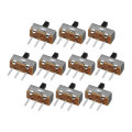 100pcs SS12d00G4 2 Gear 3 Pin Toggle Switch Slide Switch Interruptor On-Off Handle Length 4mm
