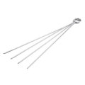 18 Pcs Tableware Stainless Steel BBQ Tools Long Fork BBQ Clip Brush Steel Stick Shovel Barbecue Cook