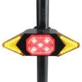 BORUiT 6-Modes Remote Control Smart Bike Turning Signal Taillight Intelligent USB Bicycle Rear Light
