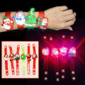 Christmas Gift Luminous Wrist Band Cartoon LED Flash Bracelet For Kids Presents Decoration Toys