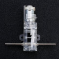 5pcs 1:28 Transparent Hexagonal Axis 130 Motor Gearbox for DIY Chassis Car Model