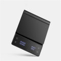 3kg/0.1g Sensitive Touch Kitchen Scale With Timer For Pour Over And Drip Coffee With LED Display
