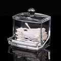 Q-tip Storage Boxes Cotton Swab Holder Clear Acrylic Cosmetic Makeup Case Hotel Supplies