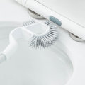 Silicone Toilet Brush Soft Bristle Wall-mounted Bathroom Toilet Brush Holder Clean Tool