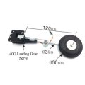 40G Digital Servoless Metal Electric Retractable Landing Gear for 1.2m-1.5m WWII RC Airplane KIT
