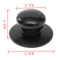 5Pcs Black Plastic Cover Handles Knobs For Pot Saucepan Kettle Lid