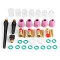 41Pcs TIG Welding Torch Nozzle Stubby Gas Lens Glass Cup Kit for WP17/18/26+Box