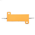 10pcs RX24 50W 0.1R 0.1RJ Metal Aluminum Case High Power Resistor Golden Metal Shell Case Heatsink R
