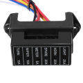 JZ5702 Jiazhan Car 6 Way Fuse Box 6 Road With Wire Modification Basic Block Auto Fuse Holder