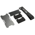 Realacc Carbon Fiber Battery Protection Board with Tie Down Strap for X Frame kit for RC Drone FPV R