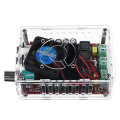XH-A101 High Power Digital Power Amplifier Board TDA7498 with Shell and Fan 2*100W Power Supply DC9-