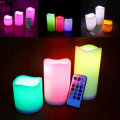 3PCS Waterproof Flameless LED Candles Timer Battery-operated Remote Control