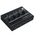 AMP-i4 4-Channel Stereo Headphone Amplifier and DC 12V Power Adapter