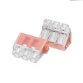 10Pcs 3 Pins Flame Retardant Fast Spring Terminal Block Electric Cable Wire Connector