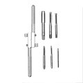 Drillpro 6pcs M4-M12 Thread Tap Hand Tap with Tap Wrench Combination Thread Tap Drill Bit Adjustable